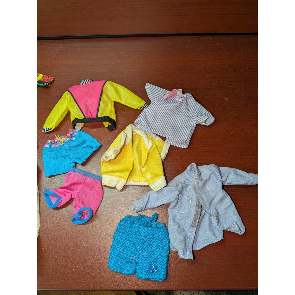 Vintage Ken Doll Clothes Lot 80s 90s Winter Knit Summer Floral Neon Outfits 21pc - Picture 2 of 4